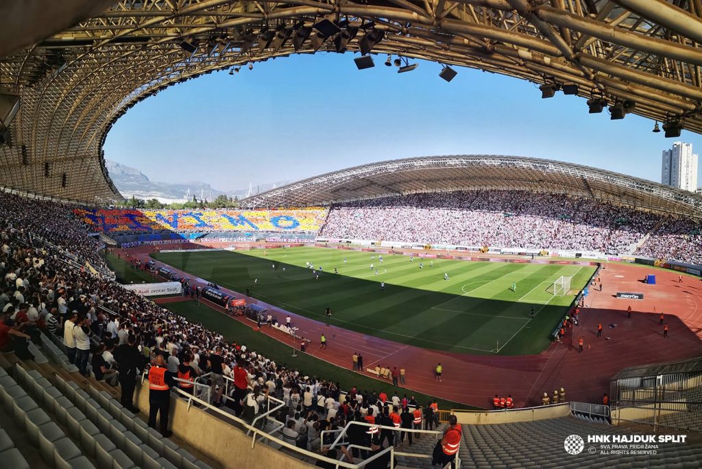 Rijeka, Croatia. 24th May, 2023. Players of Hajduk Split celebrate