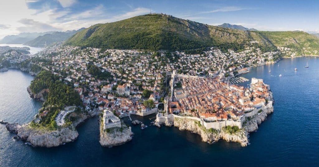 Aerial Dubrovnik.