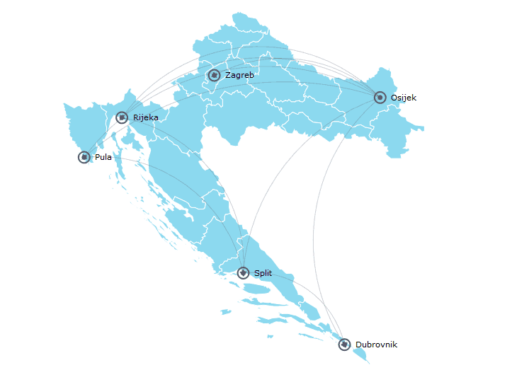osijek-airport-routes