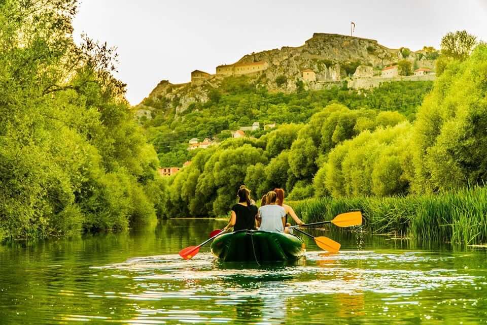 Kayaking on the Krka river in Knin