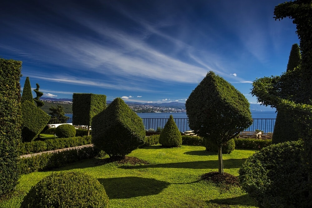 Grand topiary in Royal Park, Opatija