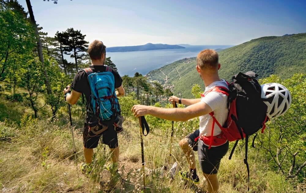 Hiking in the hills above Opatija Riviera