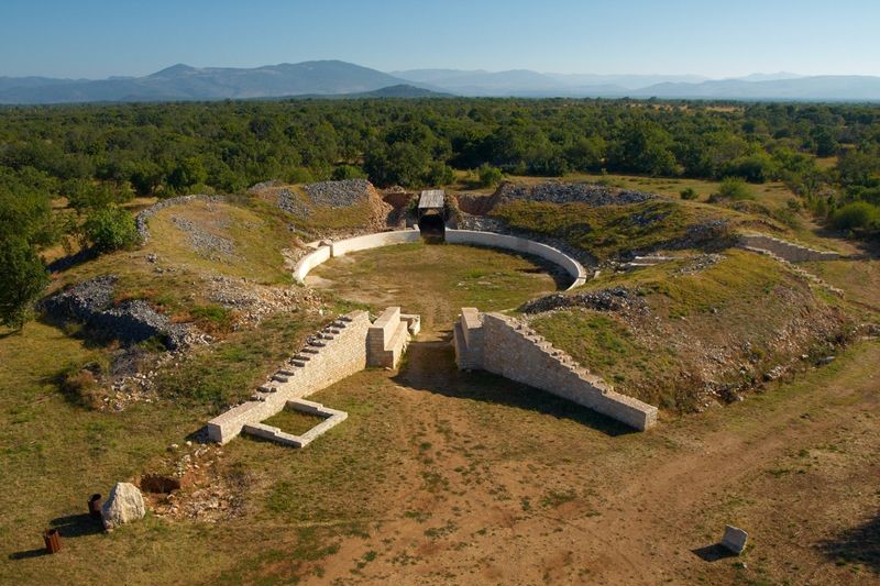 Burnum amphitheatre is the only military Roman  amphitheatre in Croatia.