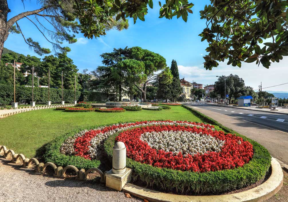 Park Square by Slatina beach in Opatija