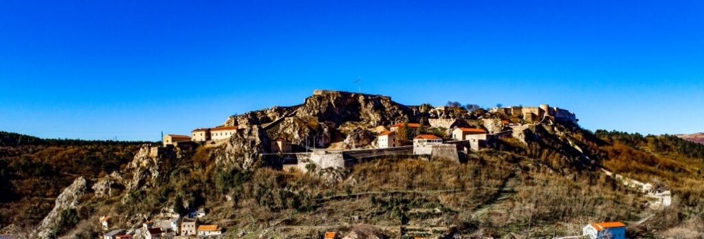 Beautiful blue skies over Knin Fortress