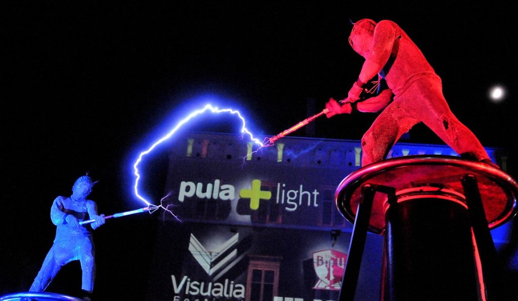 An electrifying show at Visualia Festival. © Visualia Festival / Pula Tourist Board.
