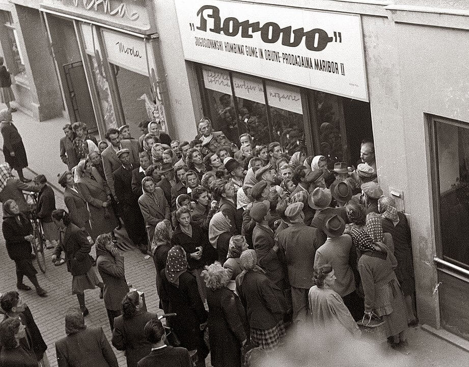 Borovo store in Maribor, 1955