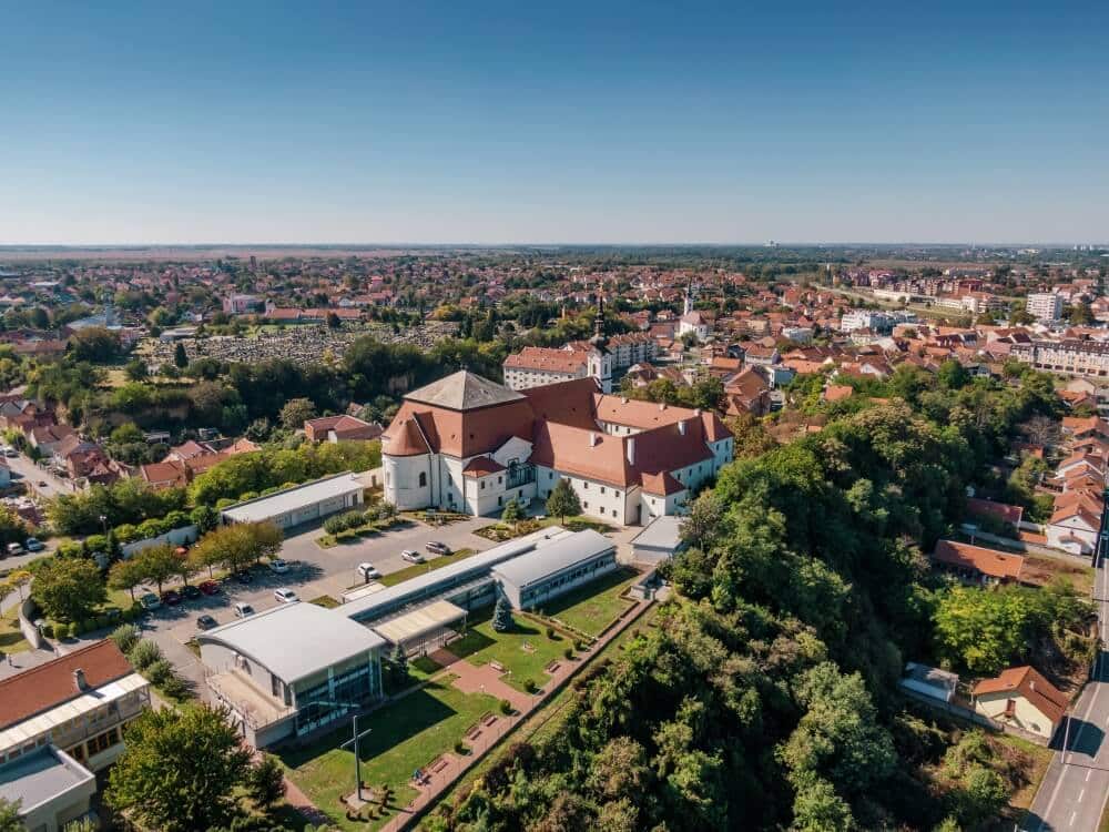 From above, the Franciscan Museum Vukovar