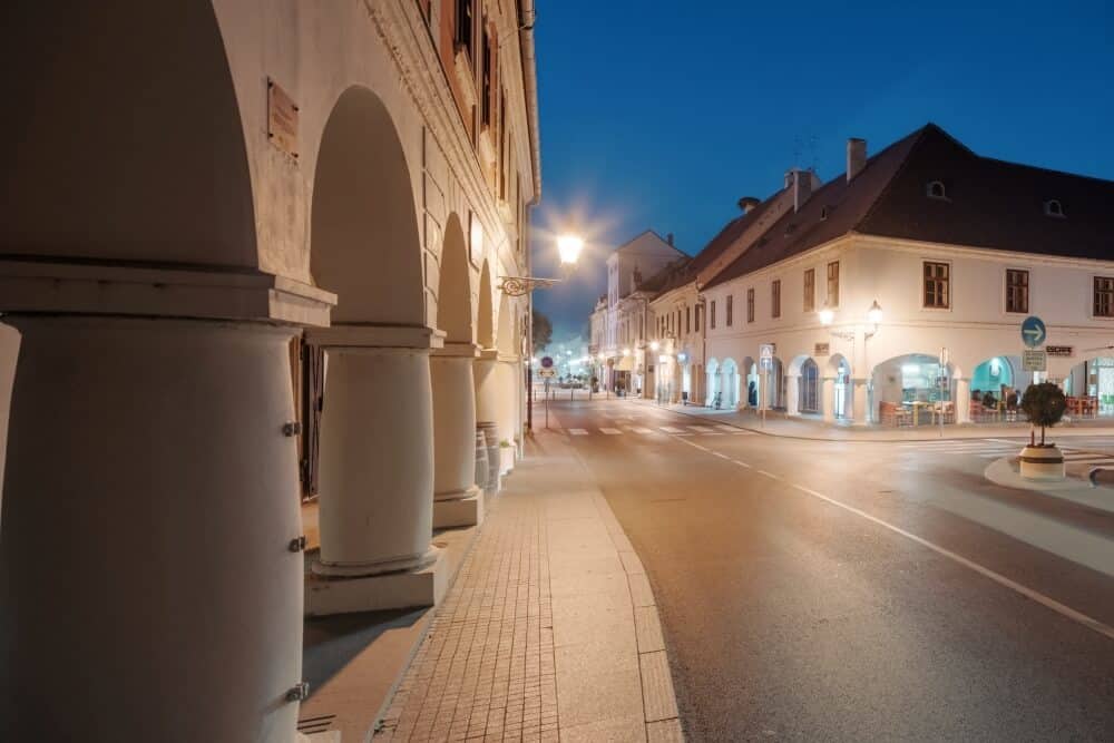 Baroque arches in downtown Vukovar