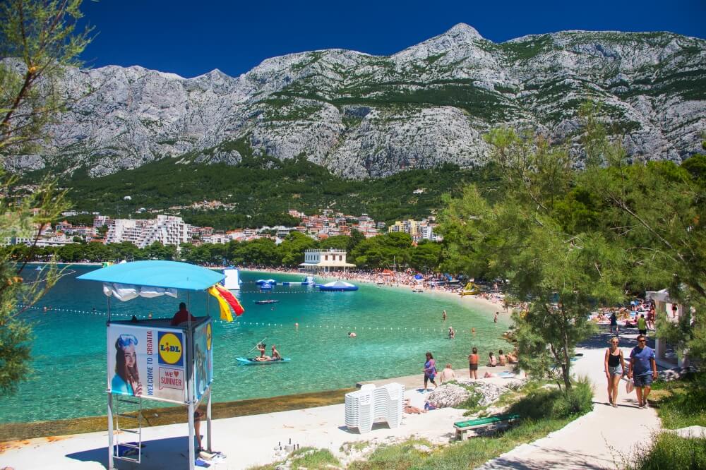 Town beach Makarska