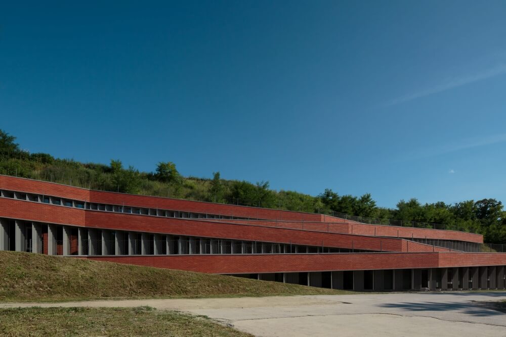 Contemporary design of the exterior to the Museum of Vučedol culture