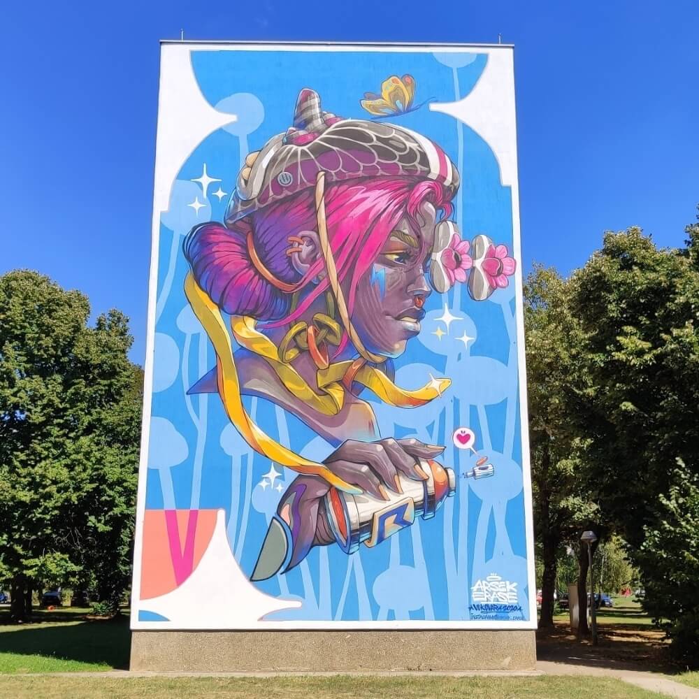 Bulgarian artists Arsek & Erase created this Vukovat Street Art in 2020
