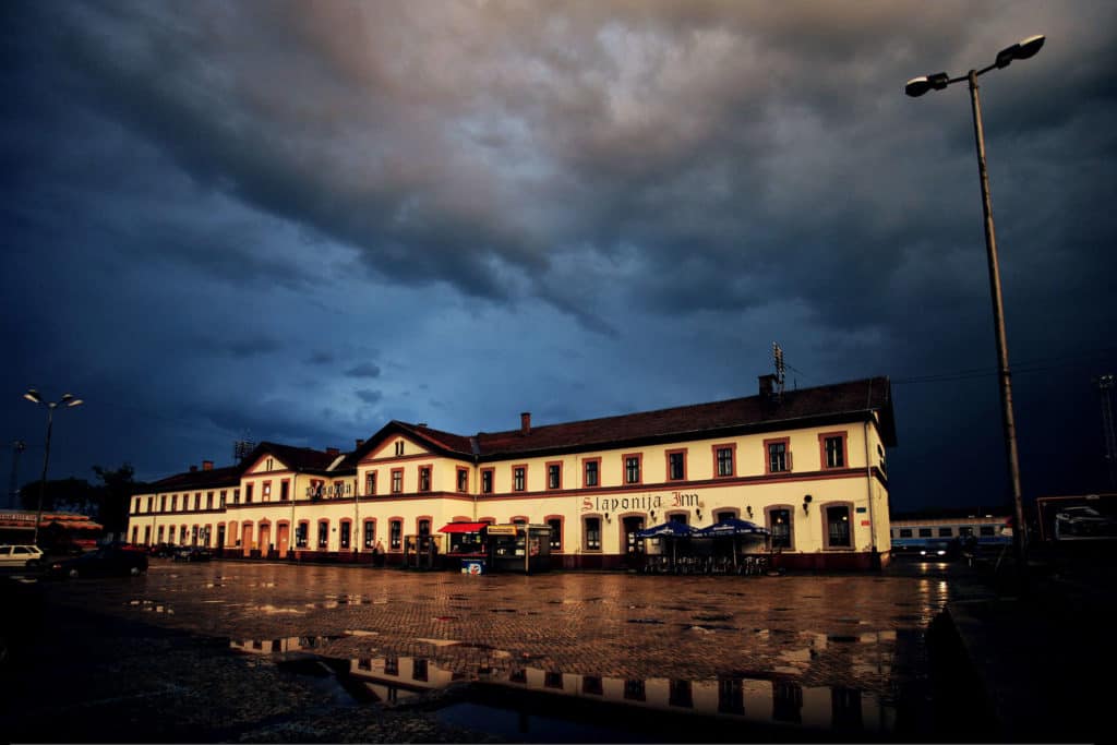 Osijek train station, one way to arrive when you visit Osijek © Romulić & Stojčić