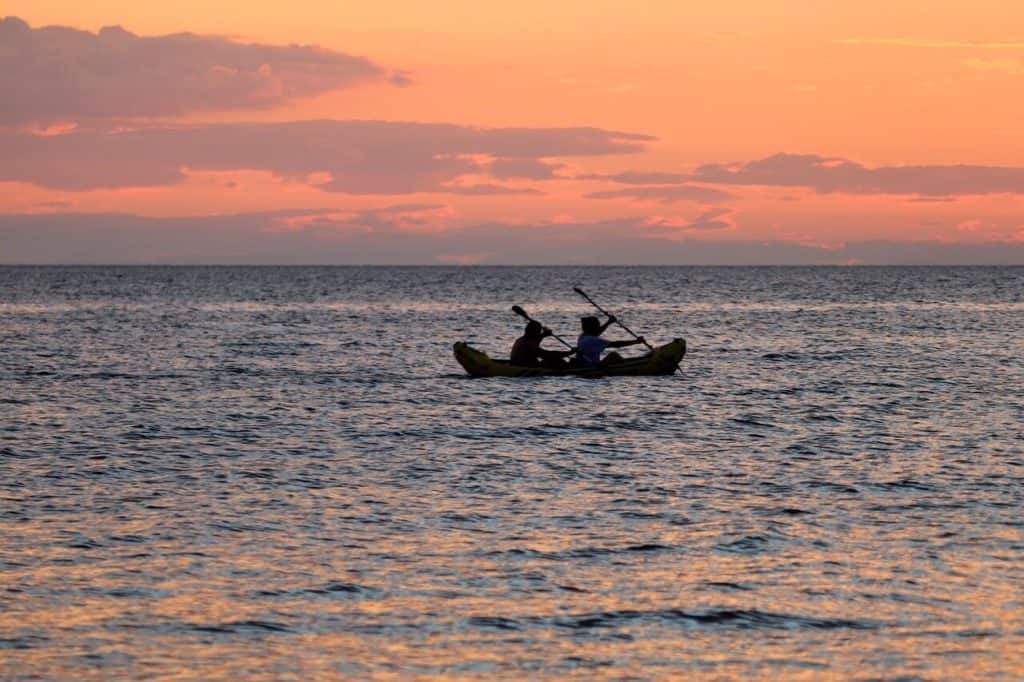 Canoe and kayak on the Adriatic