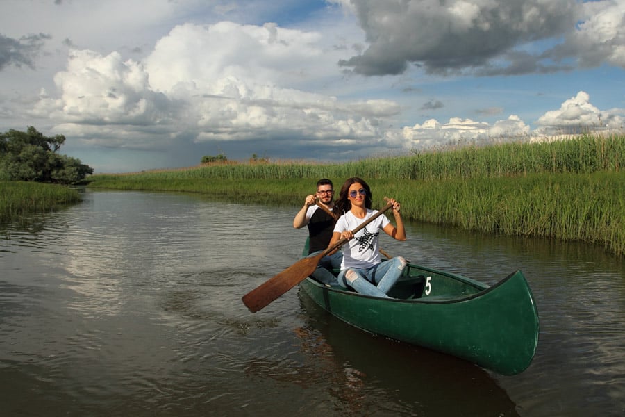 Canoe tour in Kopački rit