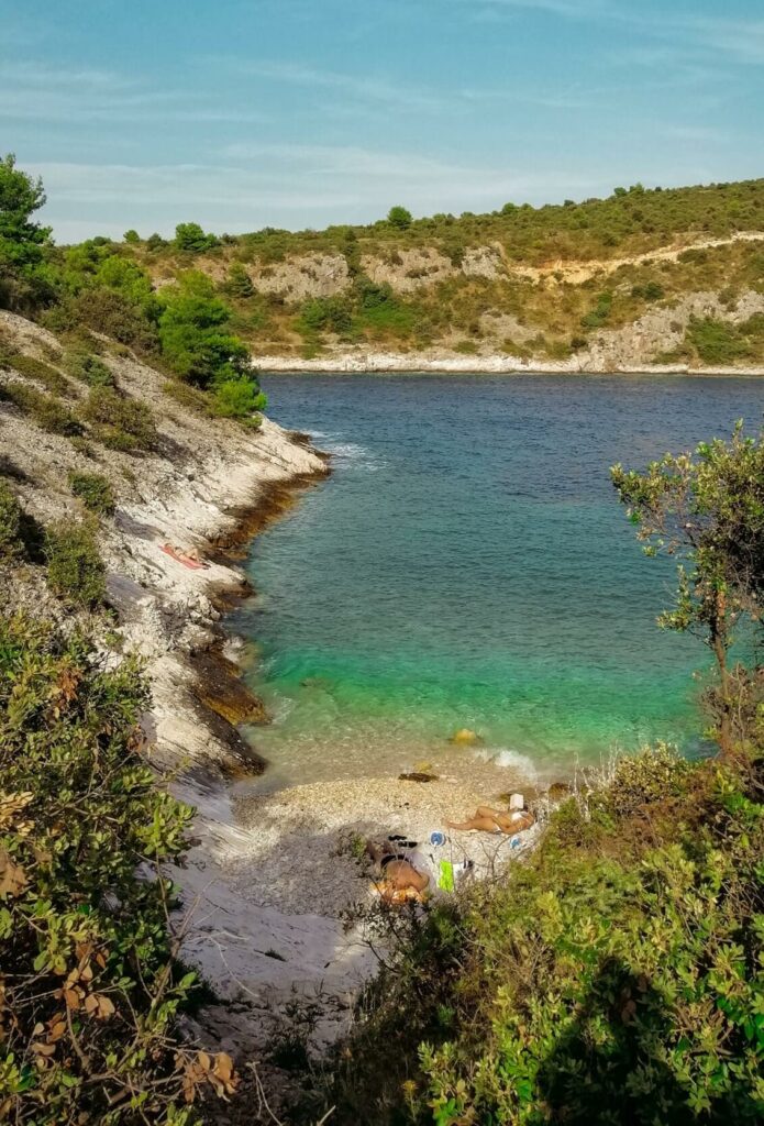Small, secluded beach in Ražanj
