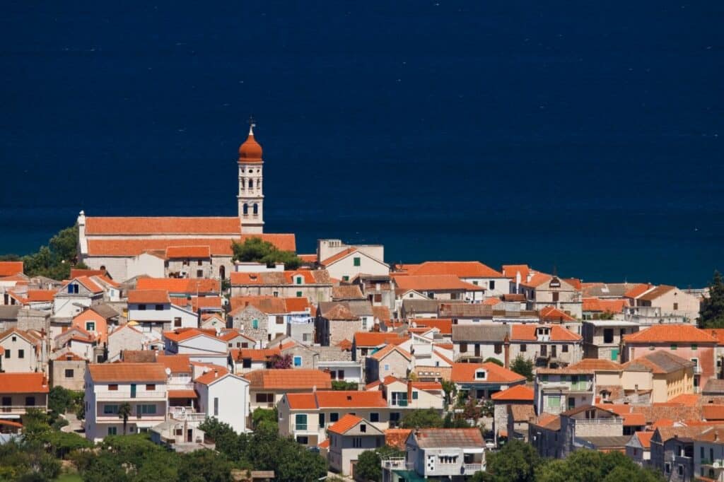 Earthenware shades of Betina rooftops