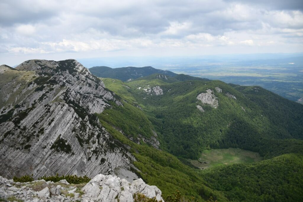 View from Vaganski vrh towards Lika