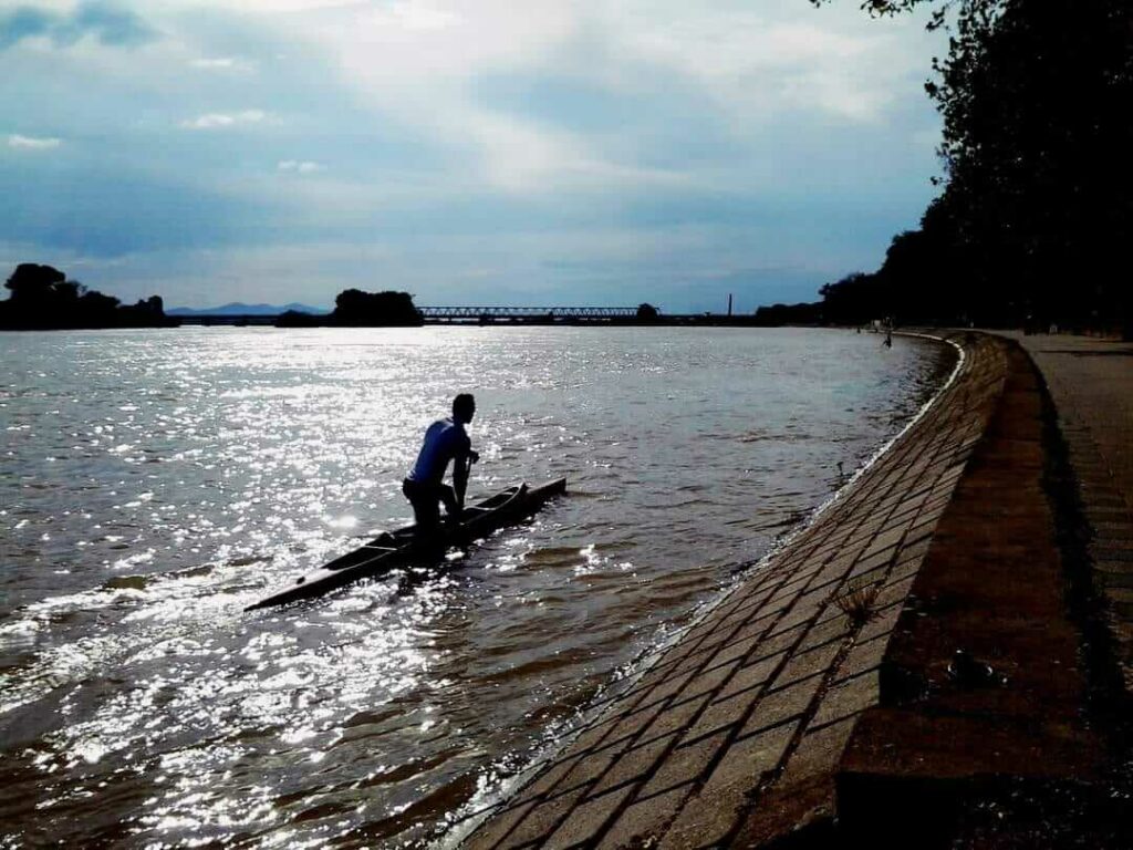Canoe on the Sava