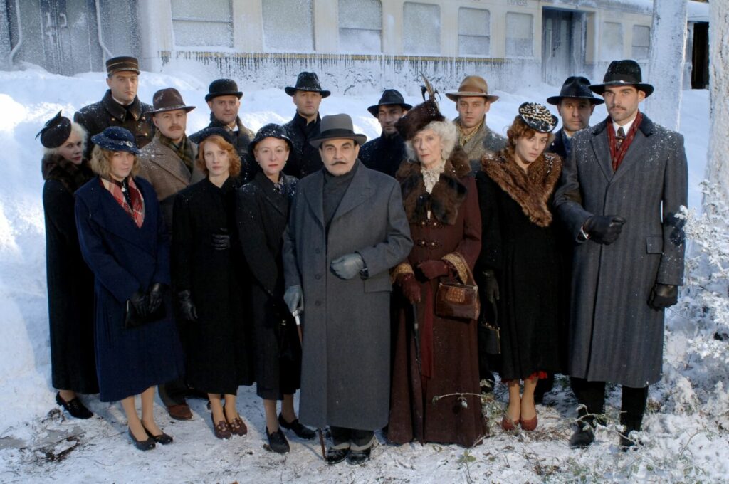 cast of 2010 'Agatha Christie's Poirot' version of Murder on the Orient Express
