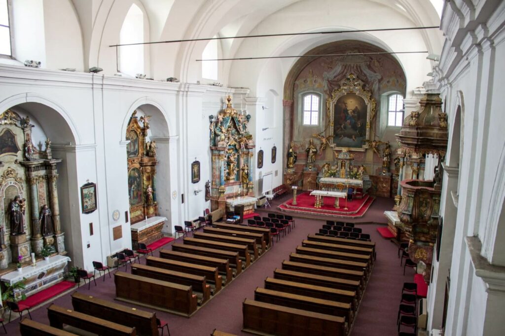 interior of the Franciscan monastery in Slavonski Brod