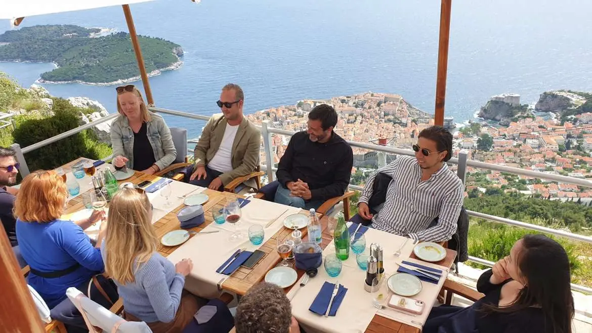 Dubrovnik has been very active with its digital nomad story - last year's Digital Nomads in Residence enjoying lunch with a view