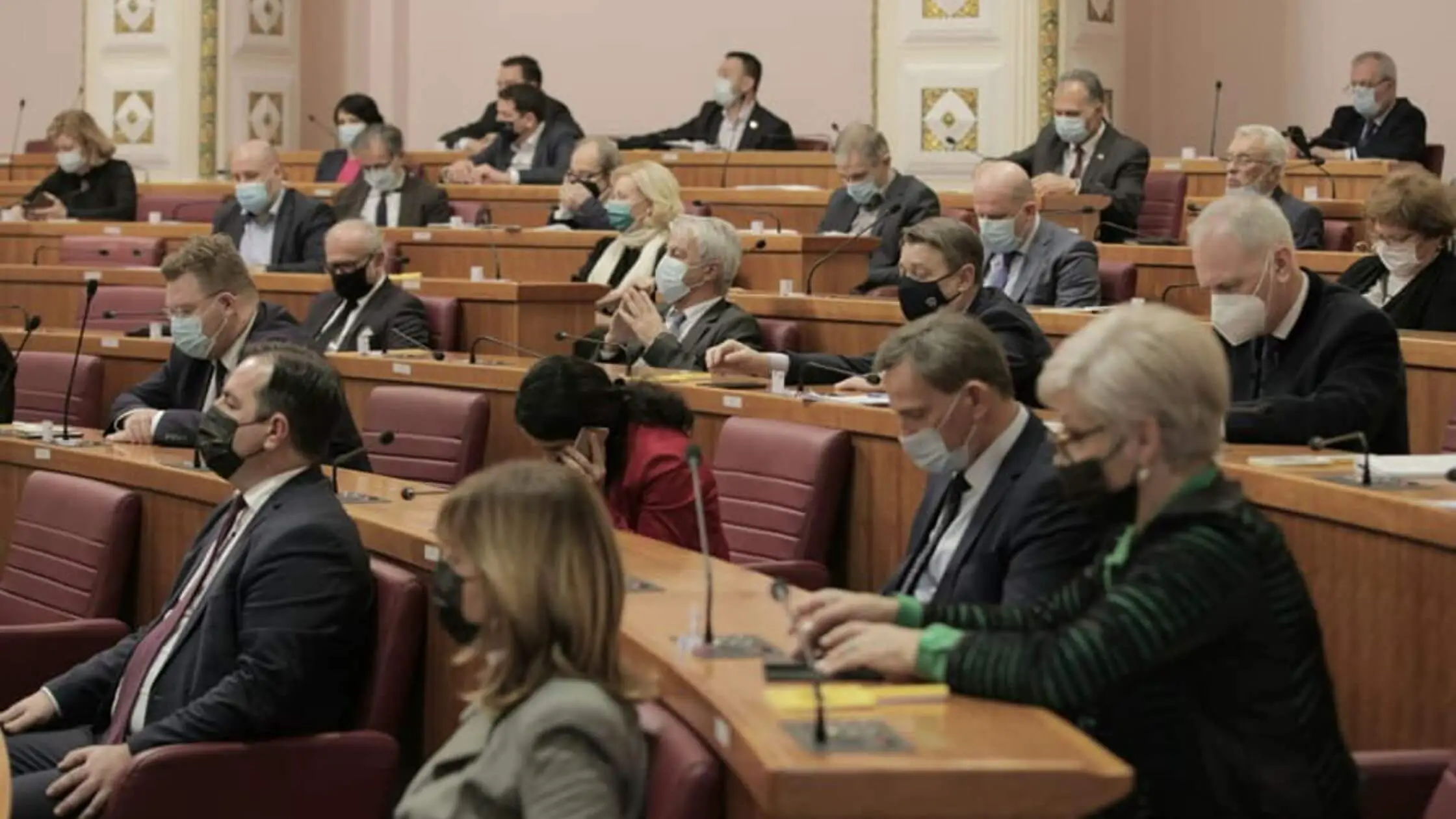 Image: Parliament/HDZ Facebook screenshot