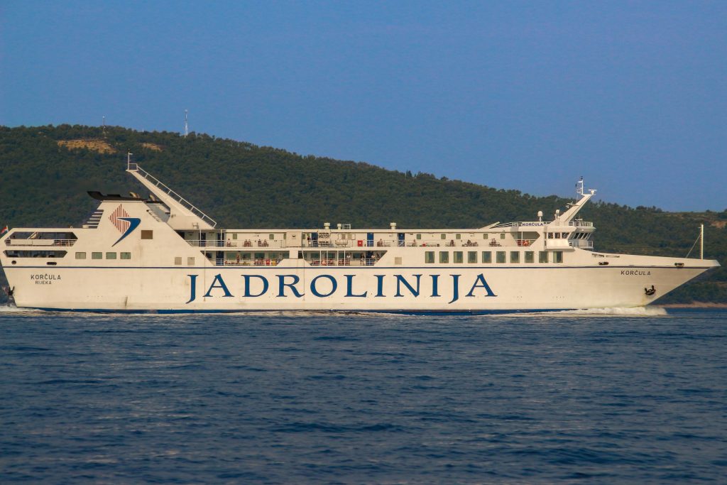 Jadrolinija ferry (Rijeka-Zadar ferry line introduced)