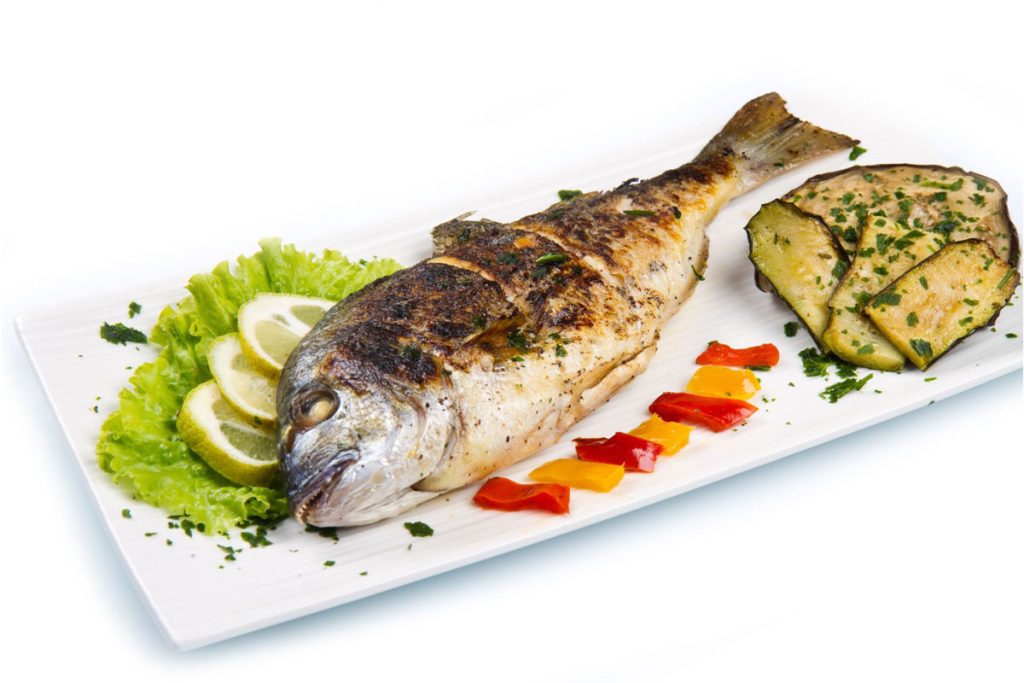 Image of grilled gilt head bream