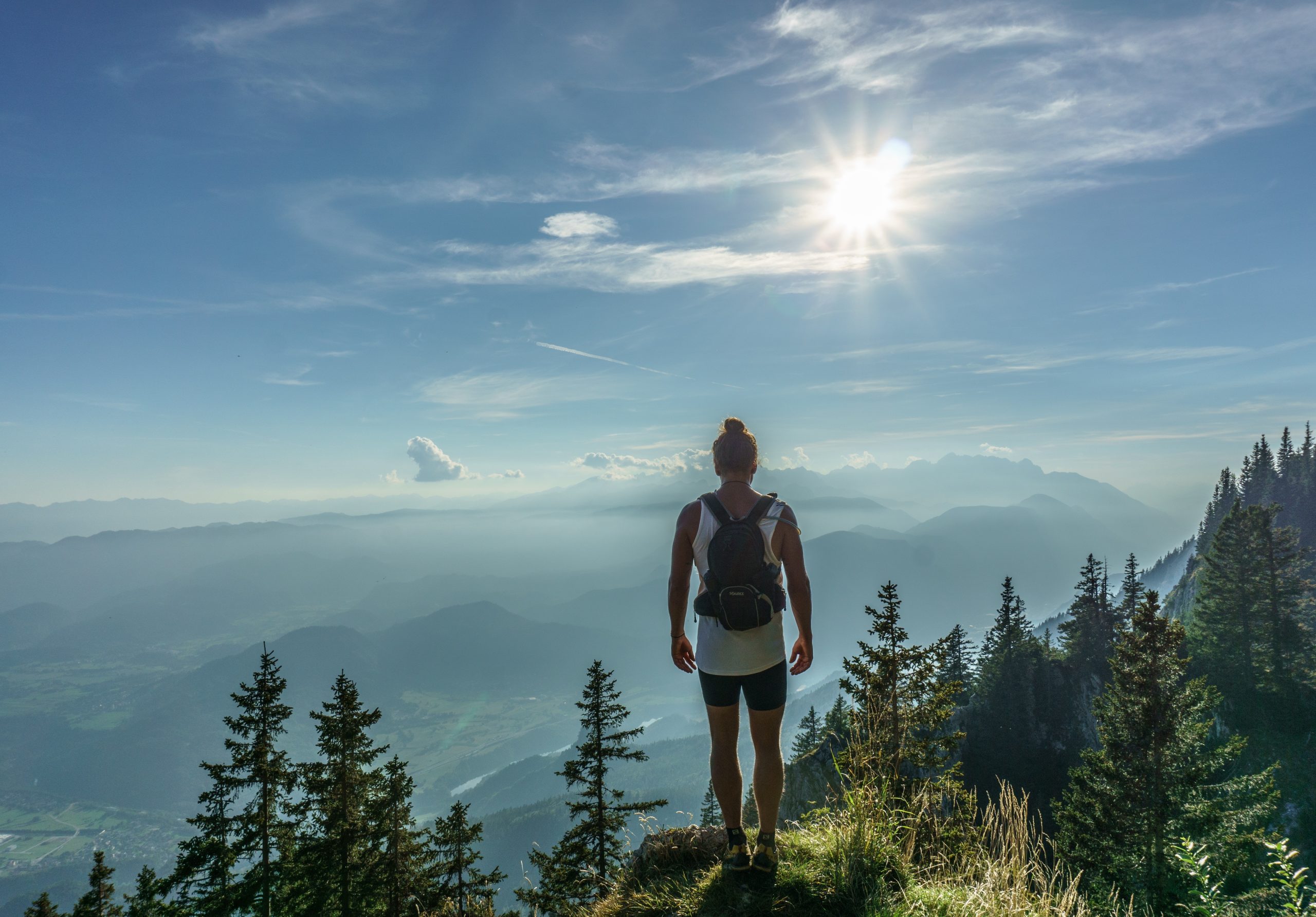 Hiking in Croatia - woman on a mountain