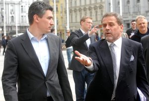 Late Zagreb Mayor Milan Bandic & current President Zoran Milanovic