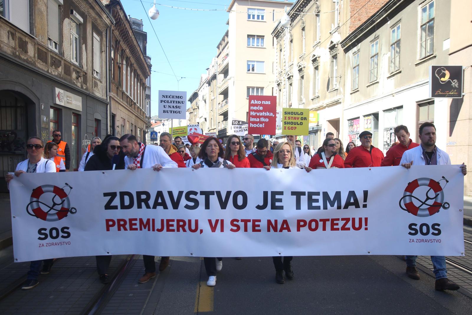 strike croatian healthcare professionals