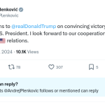 Andrej Plenković donald trump